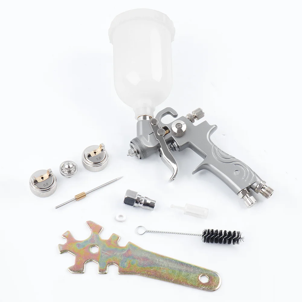 

Mini Professional RP Spray Gun 0.8MM/1.0MM Nozzle Gravity Airbrush 250ML Car Paint Spray Gun High-precision Spraying Ergonomic