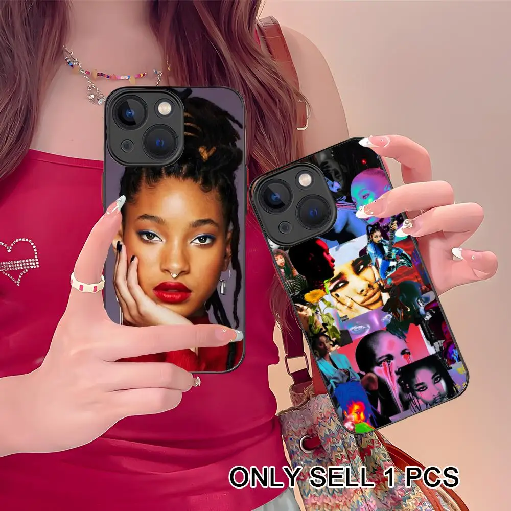 

Willow Smith Silicone Mobile Phone Case for iPhone 17 16 15 14 13 12 11 X XR XS Air Pro Max Plus Mini Colorful Cover