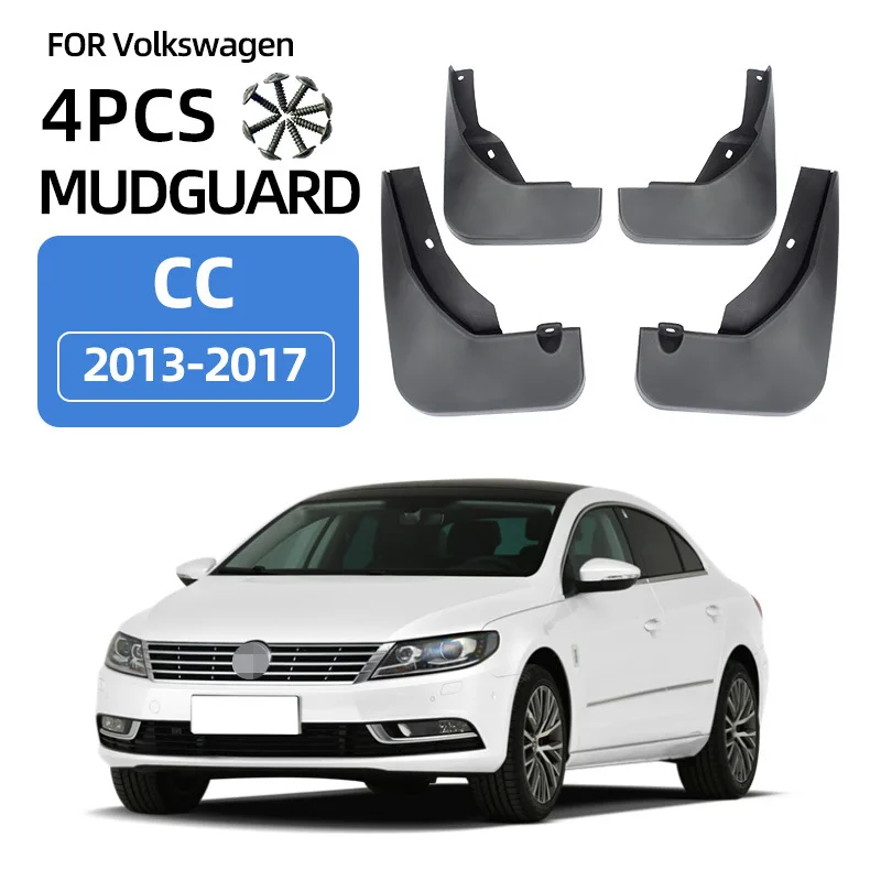 

For 2013-2017 Volkswagen CC mudguard Mudflaps Front Rear Flares Splash Guards Cover Car Accessoie