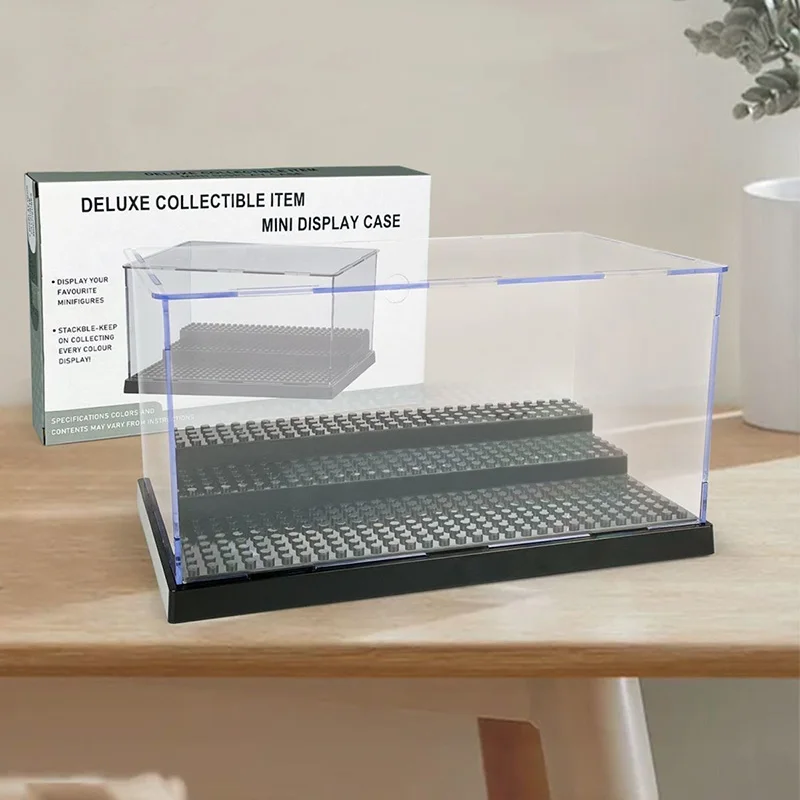 Présentoir de figurines anti-poussière de grande taille, vitrine pour Collection de modèles, blocs de construction, boîte d'exposition, jouet en brique pour enfants et adultes