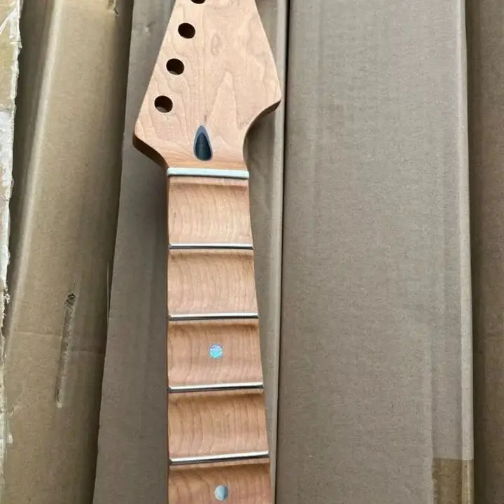 22fret Scalloped Maple Guitar Neck, 25.5 Inch, For Diy