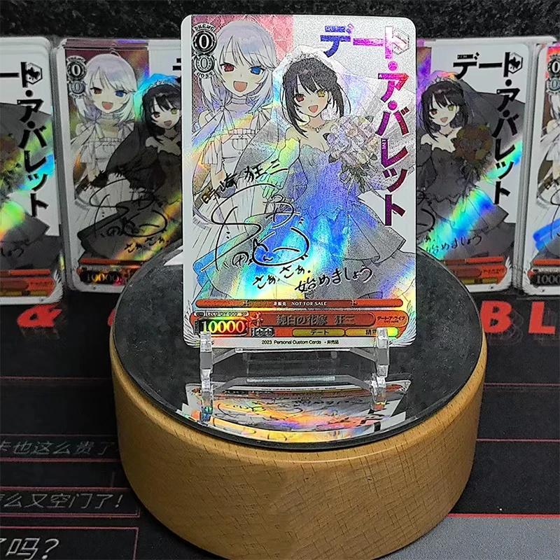 Anime Weiss Schwarz DIY ACG Tabletop Games Foil Stamping Cards Tokisaki Kurumi Toys for boys Collectible Cards Birthday Present