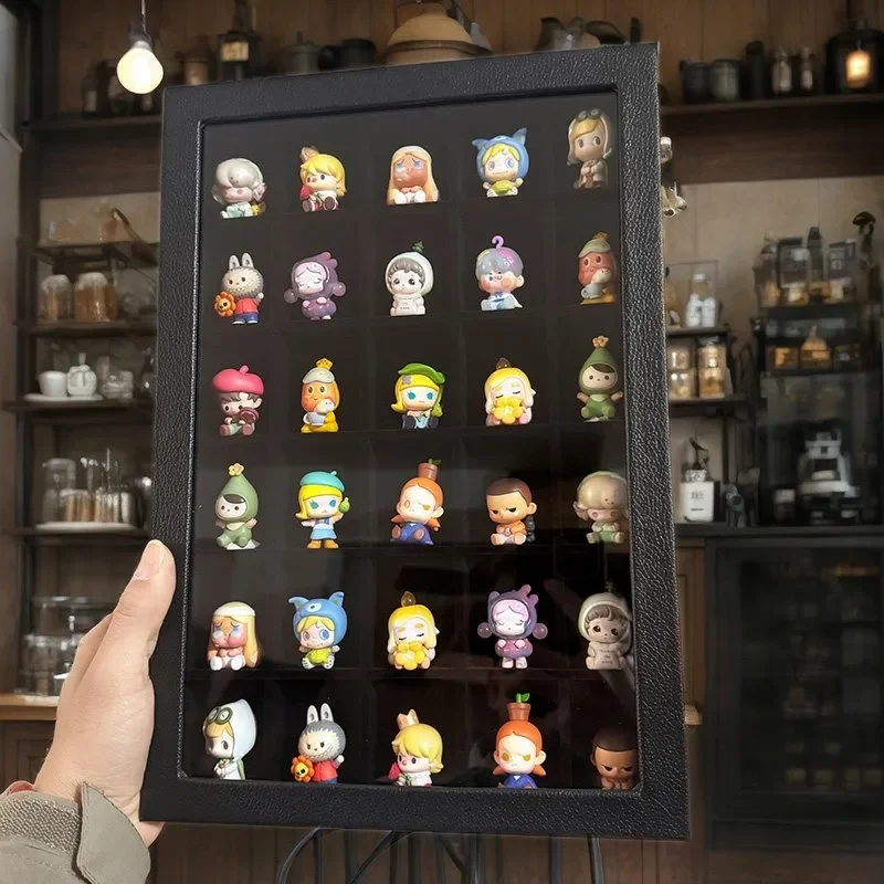 Acrylic Storage Box  Food Toy Display Stand Transparent Container Small Adorable Grains Storage Suitable for PopMart