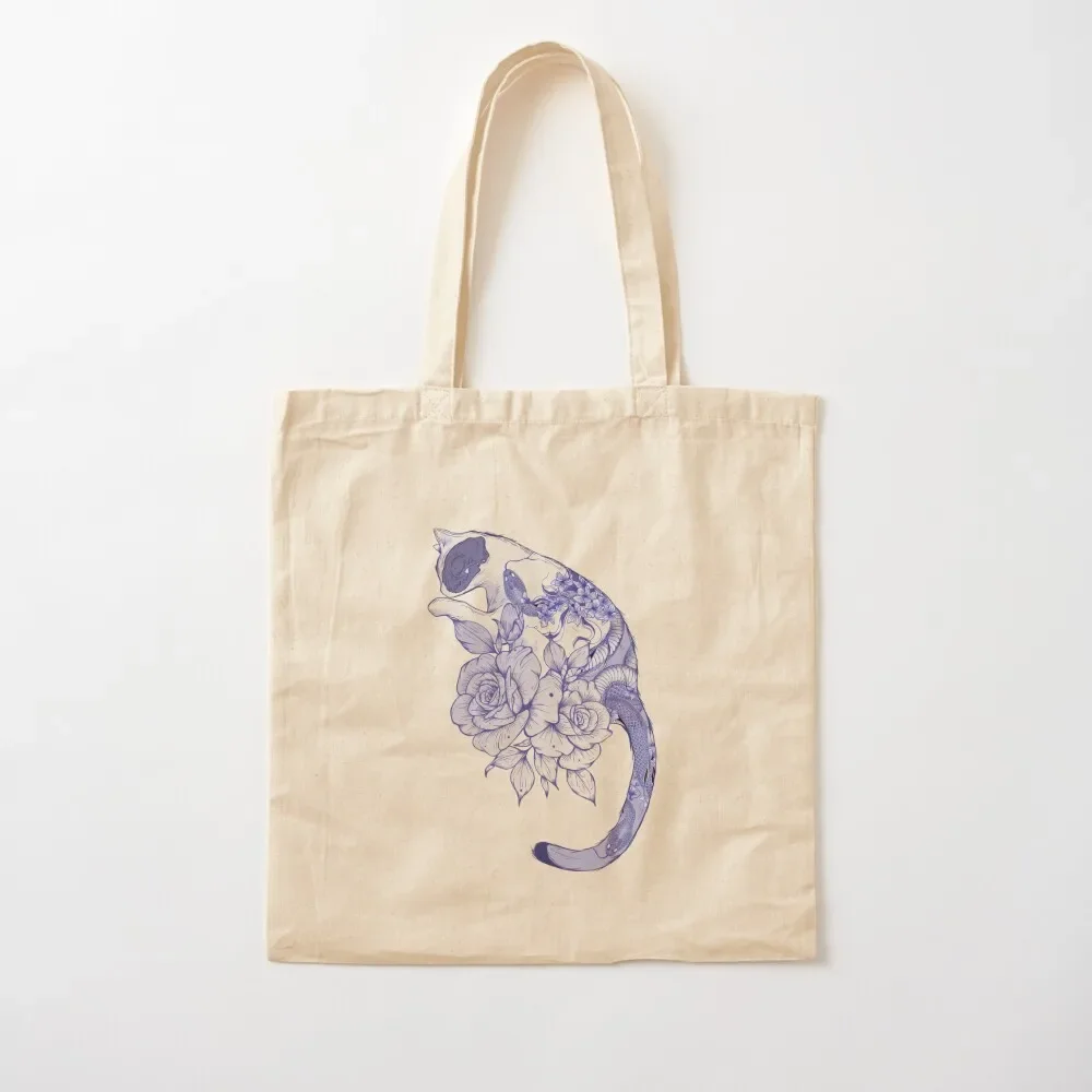 

Cat With snake Tattoo Tote Bag tote bag canvas Cloth bags Bag