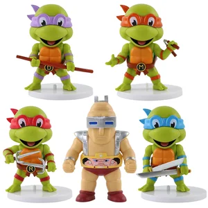 5 Buah / set Teenage Mutant Ninja Turtles Q Versi Gambar 8-10 Cm Raphael Donatello Action Figurine Karakter Komik Ornamen 8 angka kura-kura ninja mutan penjualan terbaik - №