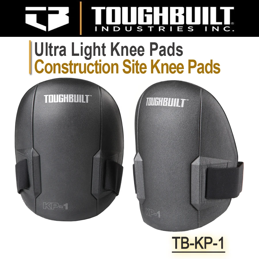 ToughBuilt Ultra Light Knee Pads with Non-Marring Outer Shell Knee Pad Essentials, Construction Site Knee Pads TB-KP-1