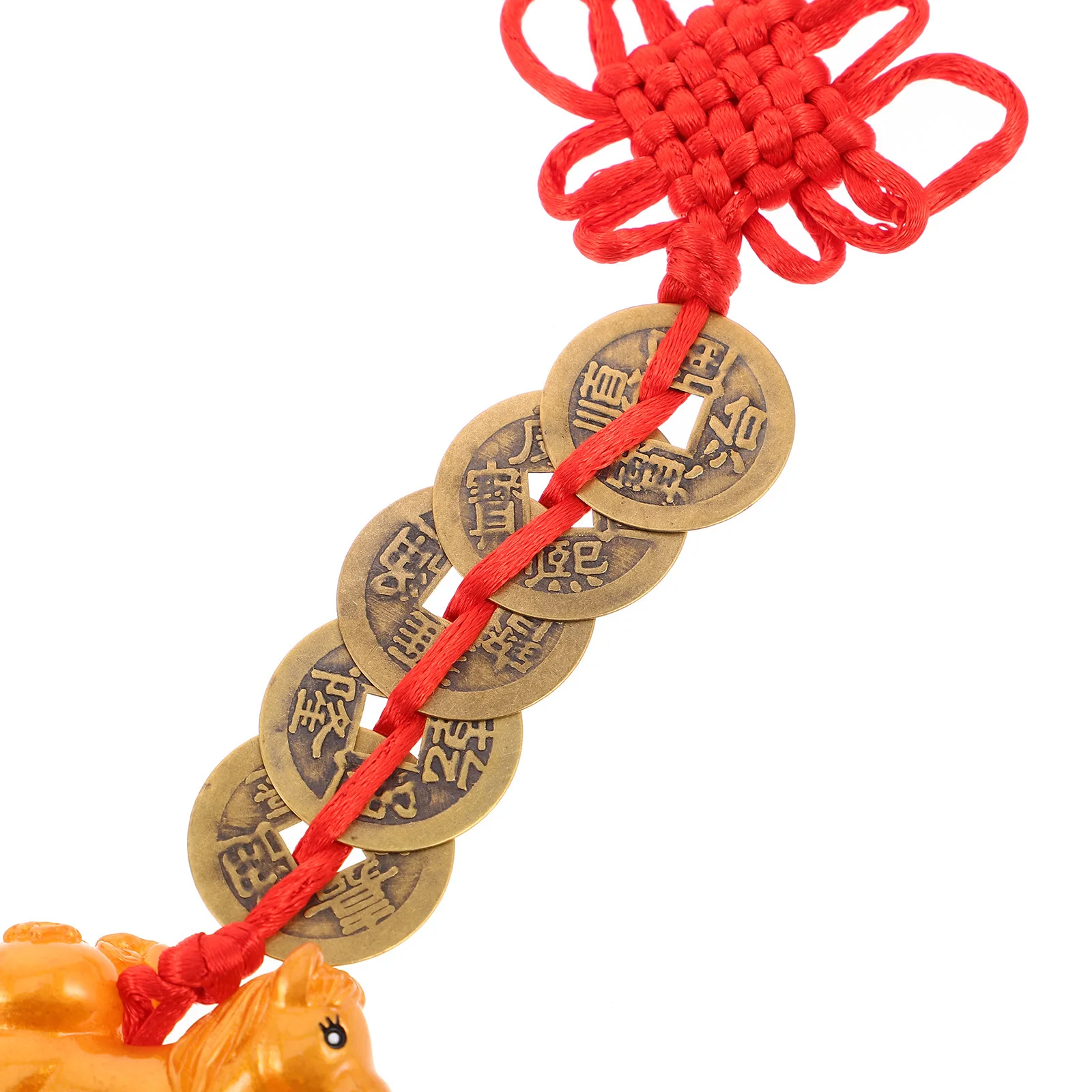 4 stuks Paardenjaar Koperen Munt Hangende Hanger 2026 Chinees Nieuwjaar Decoratie Voor Thuis Auto Feng Shui Geluksbrenger Lentefestival