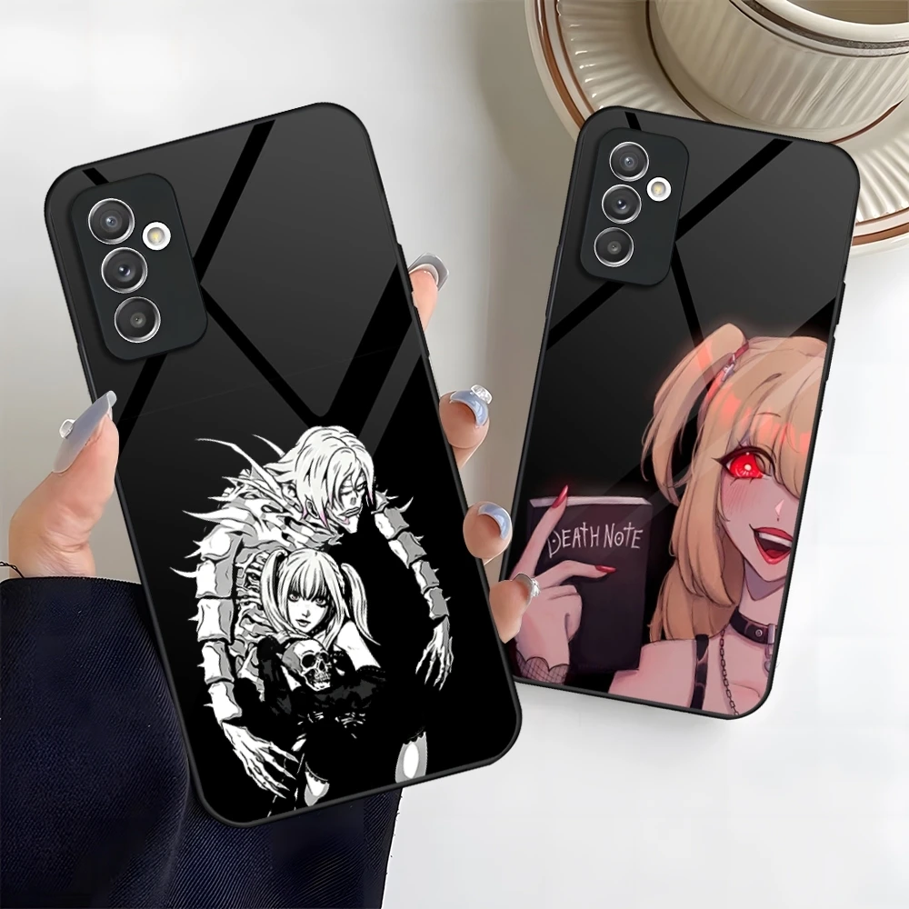 M-Misa Death Note Phone Case Glass For A37 A57 A15 A16 A17 A25 A35 Samsung S26 S25 S24 S23 Ultra Fe Plus Cover