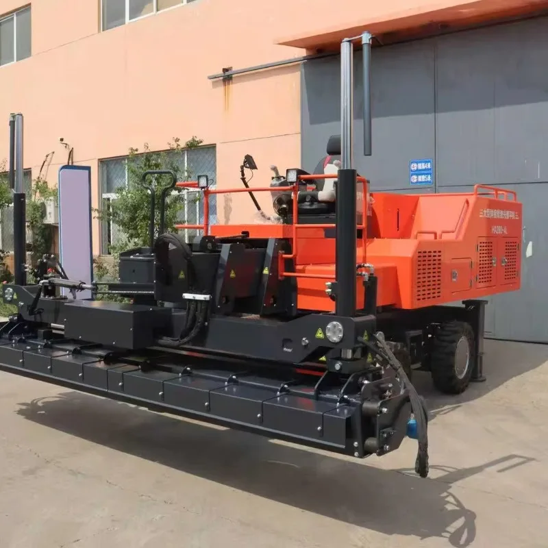 High Power Engine Concrete Pump Laser Leveling Screed Machine Hydraulic Motor Drive Four Wheel High For Warehouse/Parking Lot
