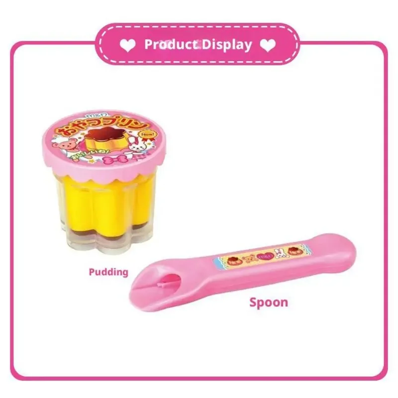 Pudding Feeding Toy  Food Feeding Desktop Ornament Cute Pink Jelly Strawberry Pudding Set Ornaments Models for Kids image 5