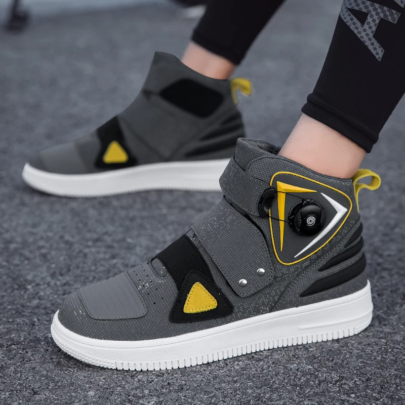 

Motorcycle protective riding boots men's board shoes racing big size high top four season new breathable anti slip cycling boots