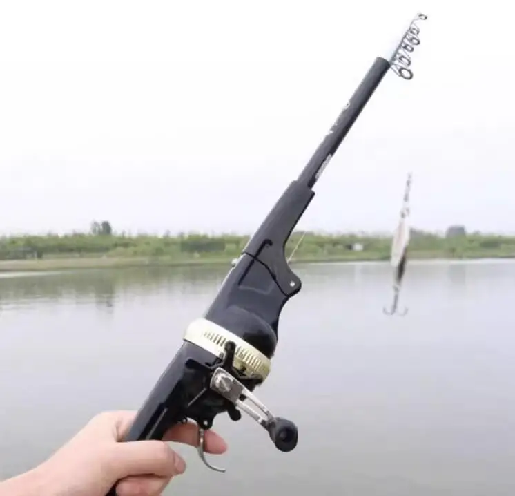 Integrated folding fishing rod Portable mini short pole anti explosion line Small sea pole contraction throwing rod NO.C3016