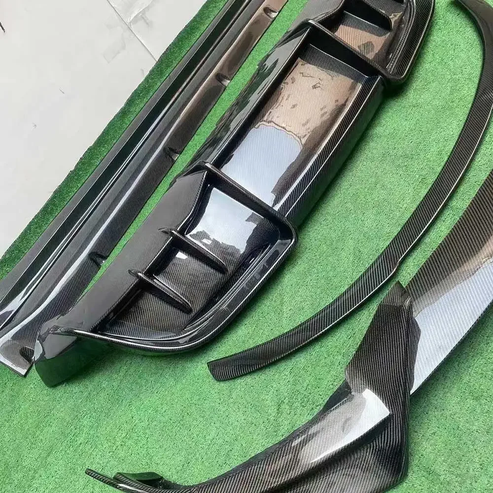

AD Style Carbon Fiber Bodykit Front Lip Splitter Side Skirt Rear Diffuser Trunk Spoiler for Model Y Body Kit 2020UP