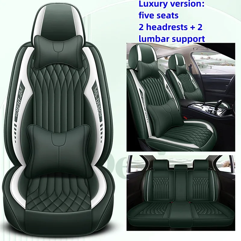 

NEW Luxury car Seat Covers leather for auto Mercedes Benz C class C180 C200 C250 C280 C300 W203 W204 W205 Car Accessories