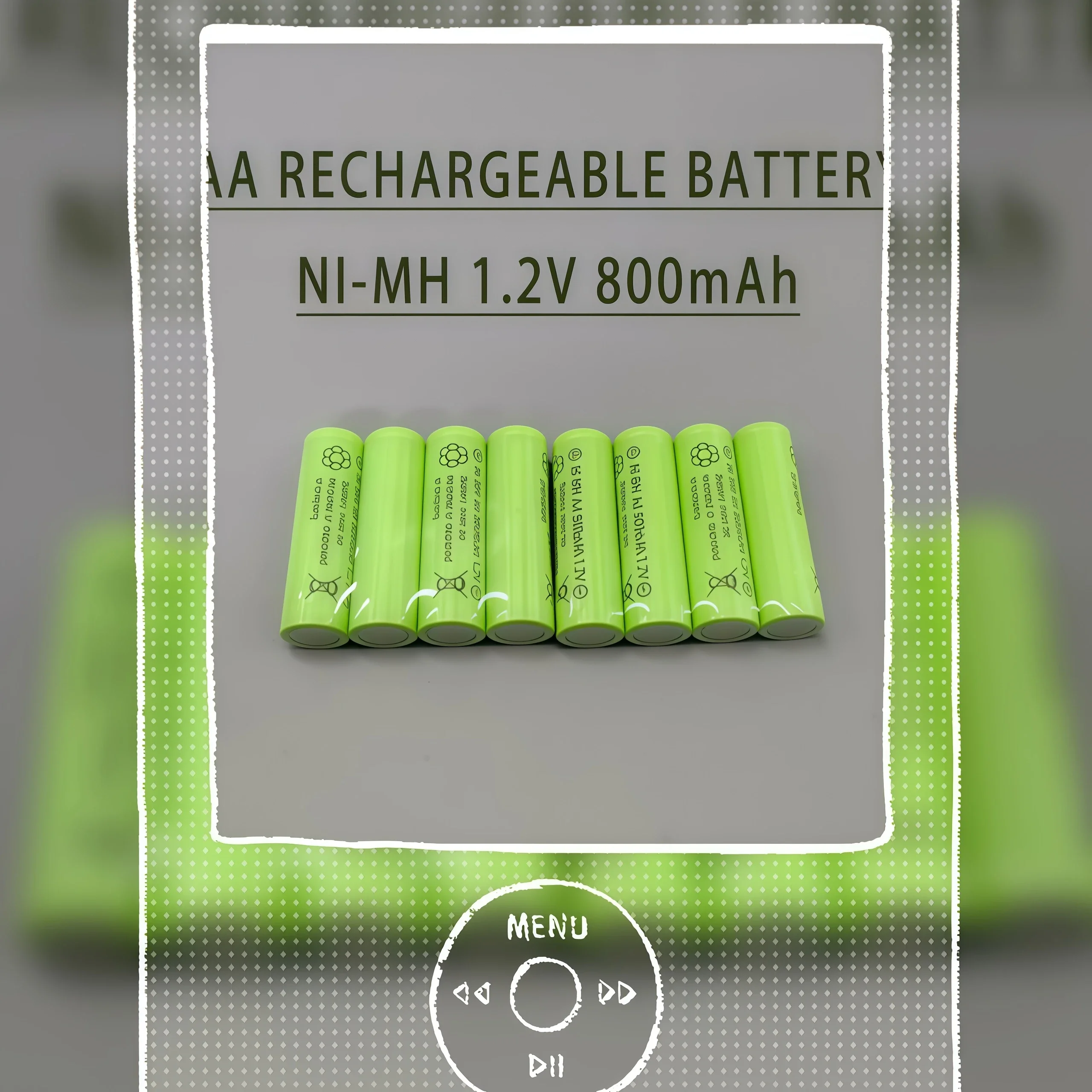 Confonflable et Sin Apilamiento! Batteries Ni-MH AA 1,2V 800mAh |   Para Relojes Inteligentes y Dispositivos Electrónicos