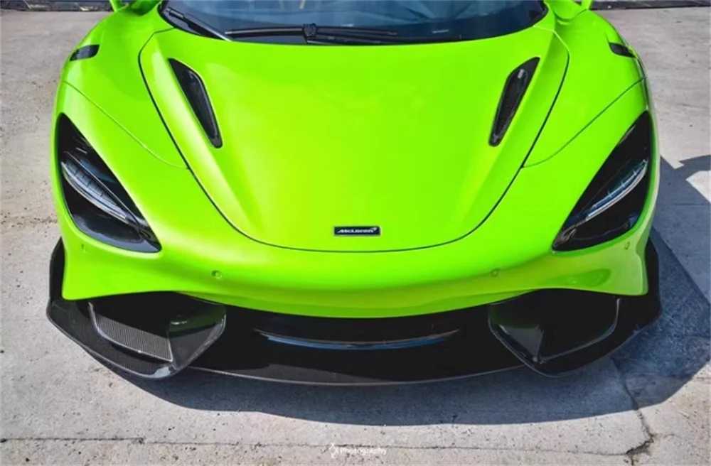 

Модернизированный комплект переднего бампера из углеродного волокна в стиле 765LT для новых автомобильных бамперов McLaren 720S