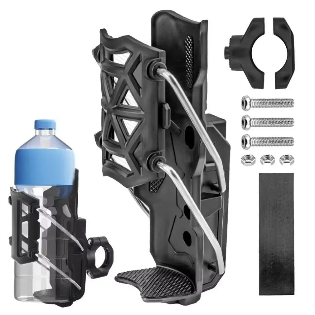 Adjustable Motorcycle Bike Cup Holder Handlebar Water Bottle Bike Mount For 32-77mm for bicycles