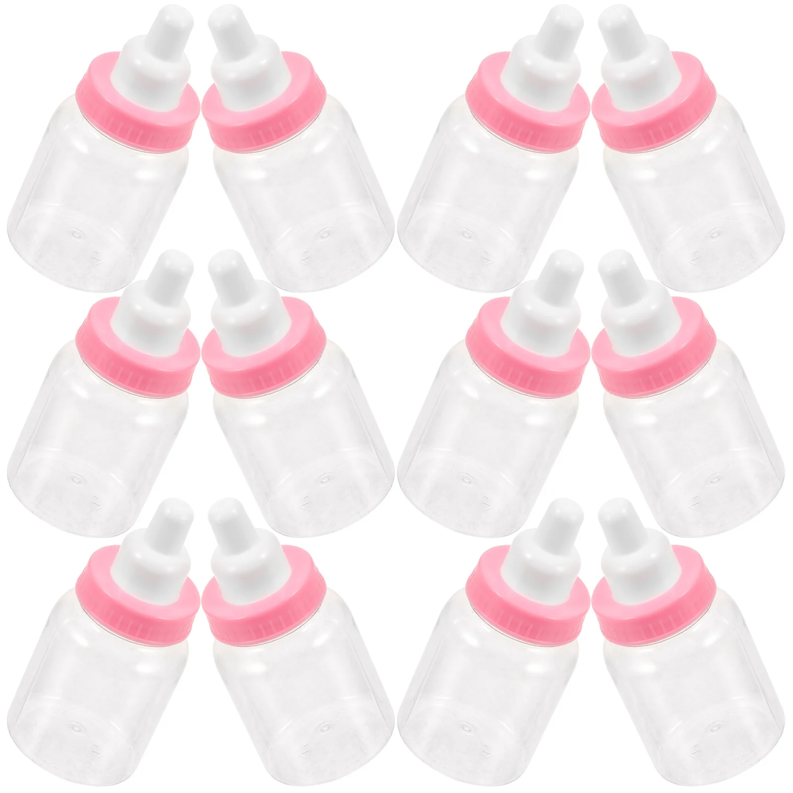 24 Pcs Baby Shower Bottle Clear Water Candy Box Decorative Feeding Newborn Candies