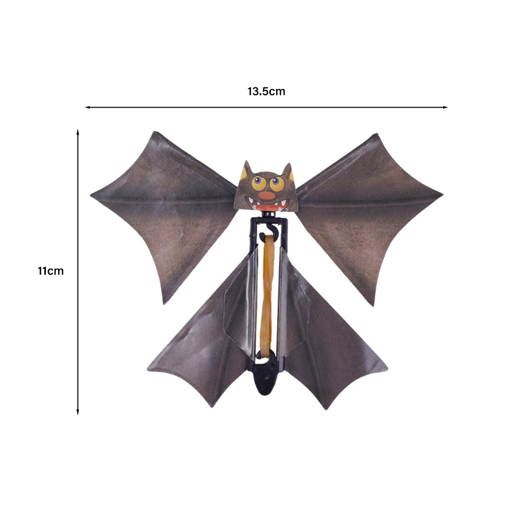 Black Magic Flying Butterflies Bat Wind Up Toys Bookmark Greeting Cards Rubber Band Powered  Kids Outdoor Game Props Butterfly