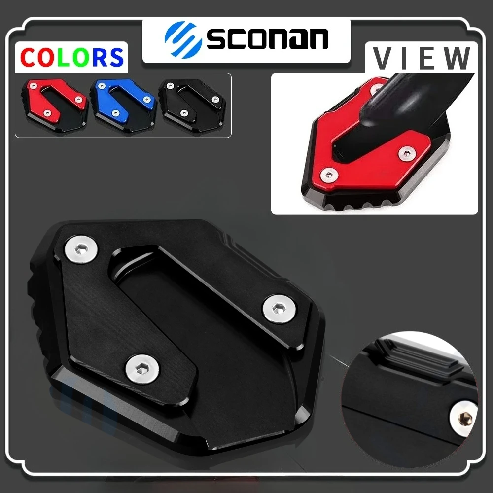 

For MT09 MT-09 MT 09 2015 - 2021 2022 2023 2024 Motorcycle Accessories Kickstand Side Stand Extension Plate Pad Enlarge Support