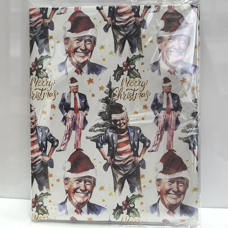 New Wrapping Paper Christmas Trump Characters Gift Box Decoration Holiday Surprise Valentine Christmas Gift Box Decoration