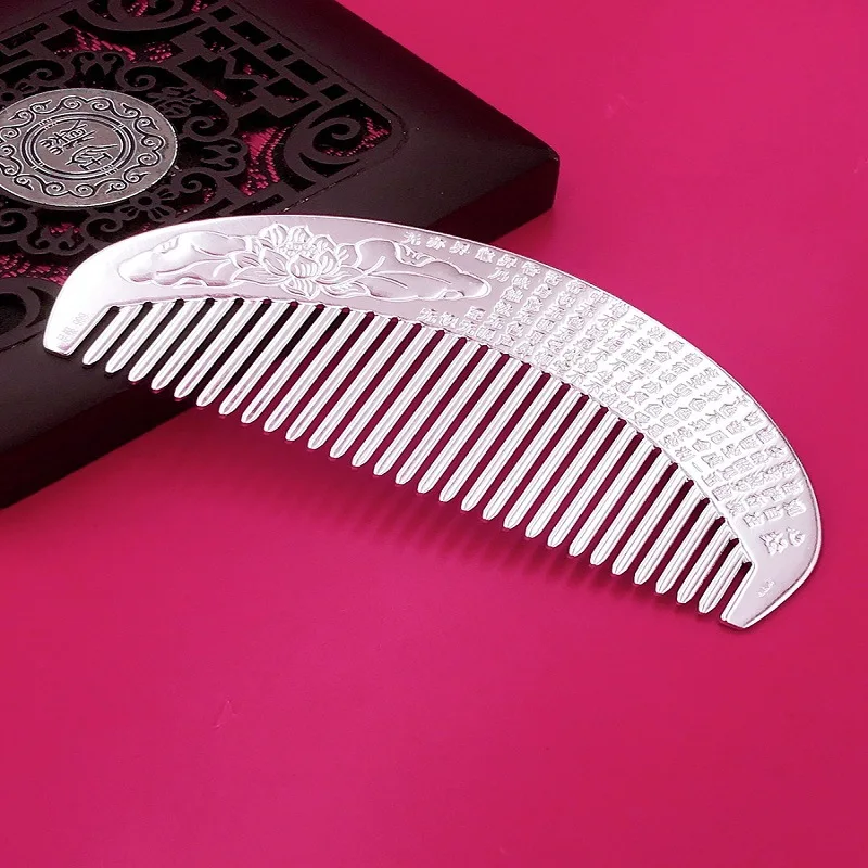 

Snowflake S999 Solid Silver Hair Comb Scraping