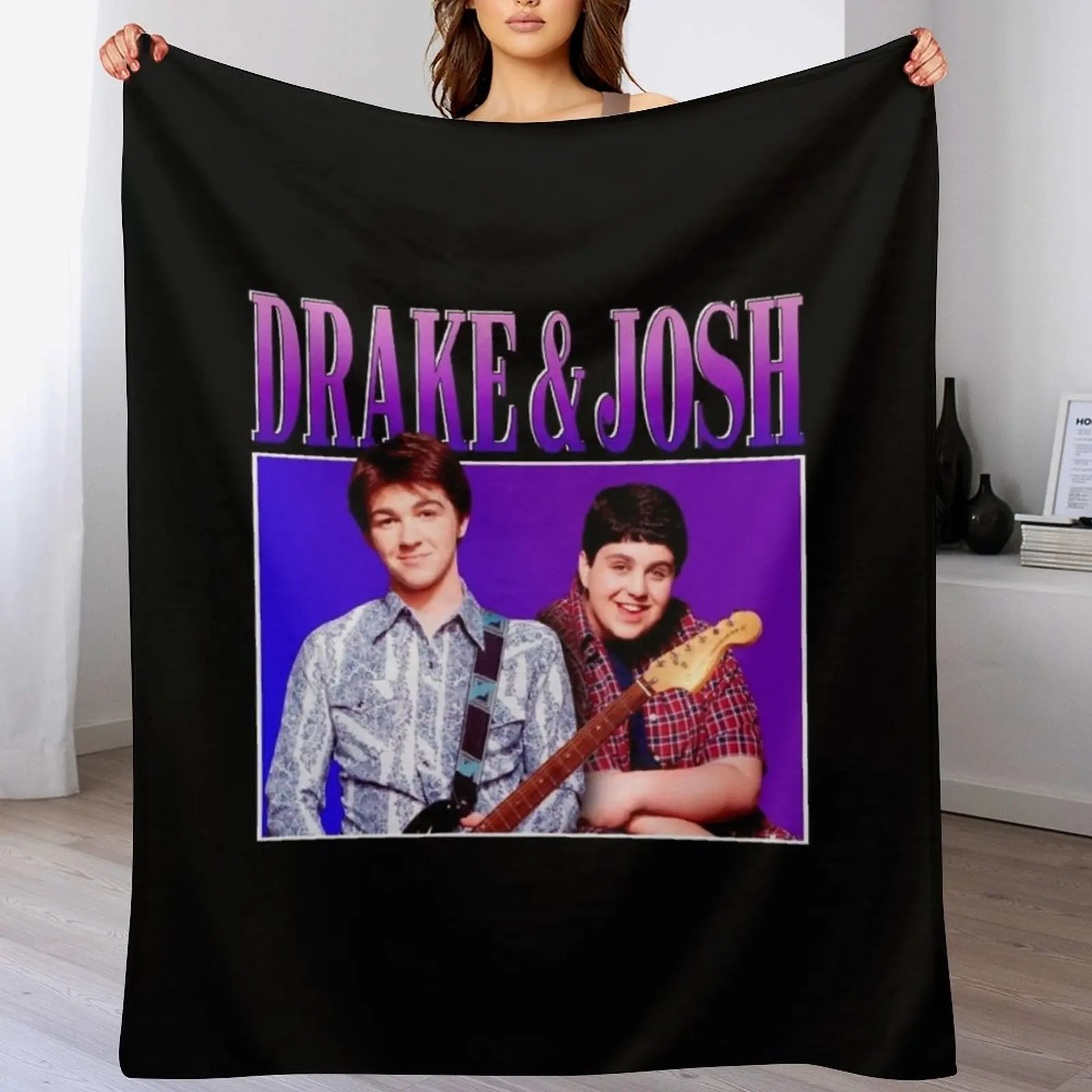 

Drake-and-Josh Throw Blanket anime wednesday warm for winter Thermal Blankets