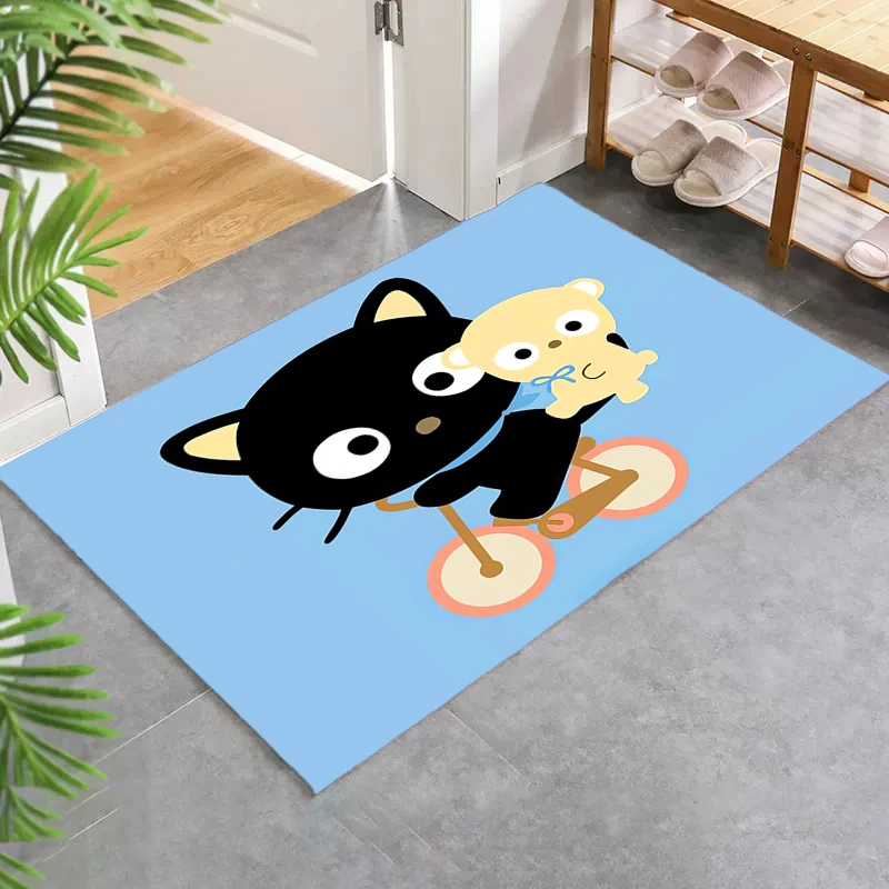 Chococat Entrance Doormat Foot Mat Home Decoration Custom Anime Rug Living Room Bedroom Mats Washable Non-slip Kitchen Rug Rugs