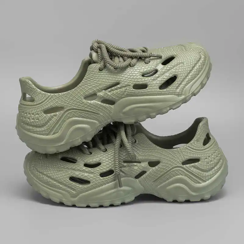 

Round Foot Demi-season Flip Flops For Man School Sneakers Shoes 46 Size Sandals Sport Loafer'lar Outside Shows Street