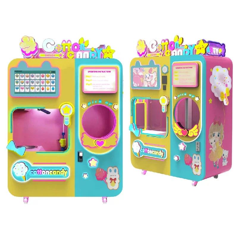 Oculeap Wholesale Cotton Candy Machine Supplier Cotton Candy Machine Vending Machine  Commercial Coin And Credit Card