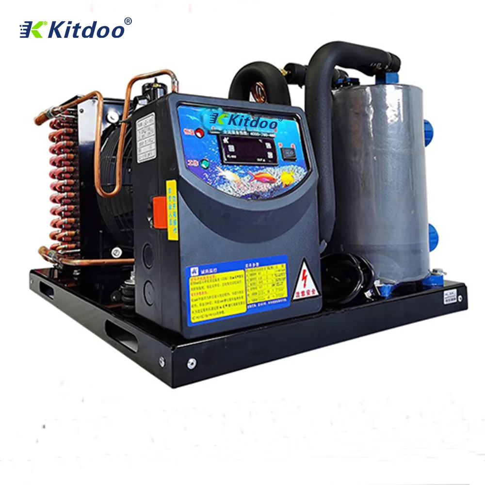 Restaurant Water Tank Chiller Seafood Cooler and Heater Seawater Chiller for Fish Farming Aquaculture 4