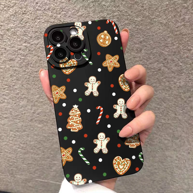 

Colorful Christmas Tree Gift Pattern Shockproof Phone Case For iPhone 17 16 15 14 13 12 11 Pro Max XS X XR 7 8 16 Plus 16E Cover
