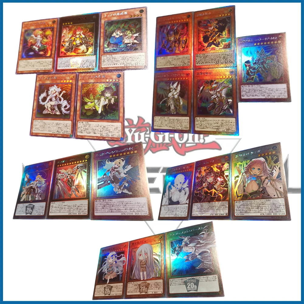 Anime Yu-Gi-Oh DIY ACG Lanai Black Luster Soldier Boys Battle Game Toys Collectible Cards Christmas Birthday Gift Board Game