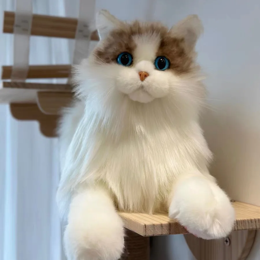 

Meow Meow Highly Simulated Puppet Cat Doll Soft Plush Doll Is A Great Gift for Holidays and Birthdays