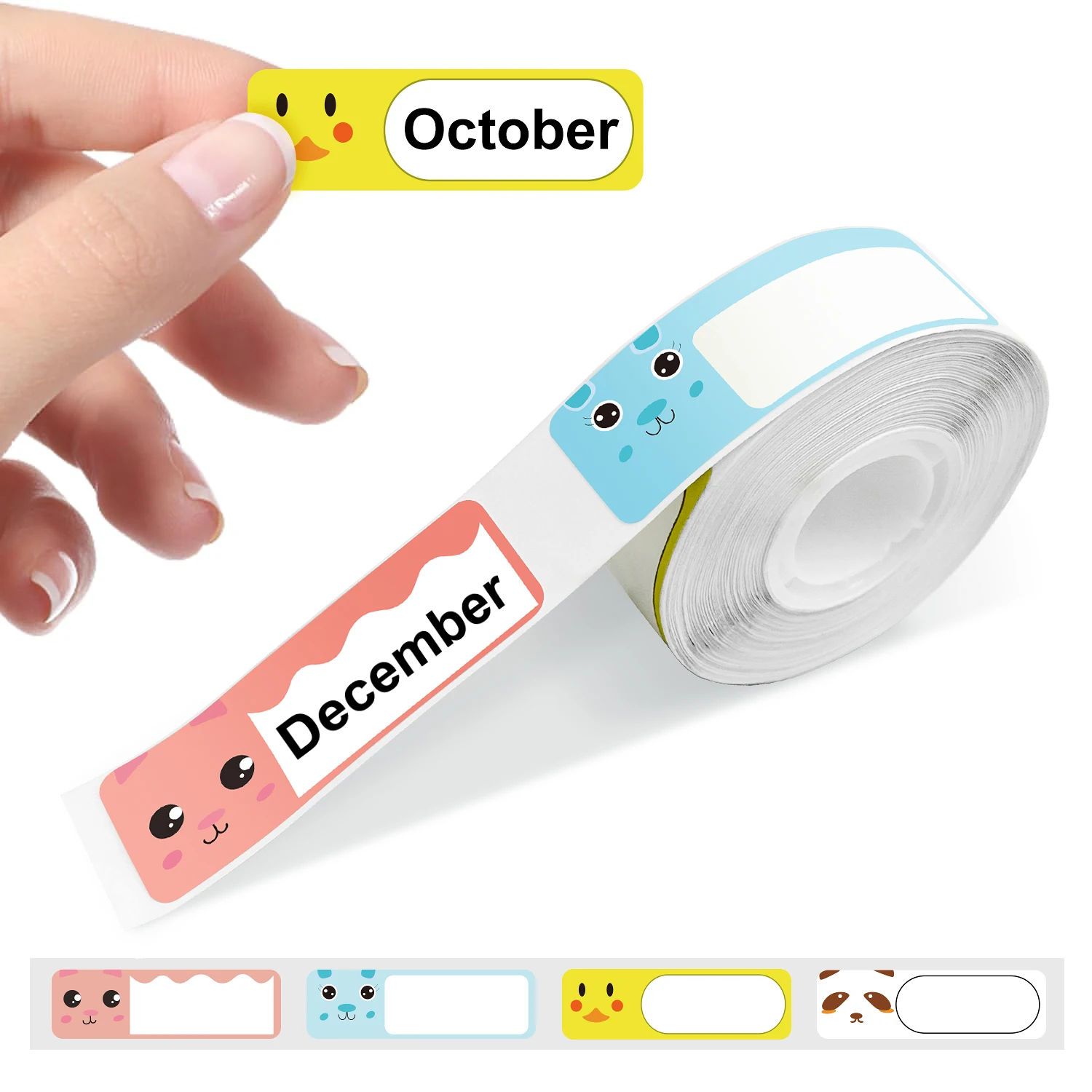 

1PCS 14*40mm Name Label Sticker for Marklife P15 P12 P11 D30 Q30S Label Printer Waterproof Self-adhesive Thermal Paper