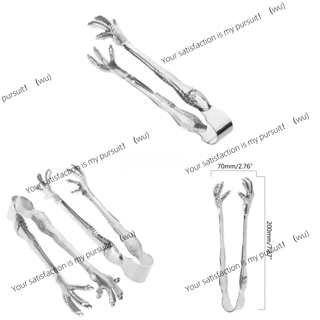 ZOCI-claw ice cube clip, mini sugar clip, suitable for ice buckets, kitchens, bars, party dessert candy scenes