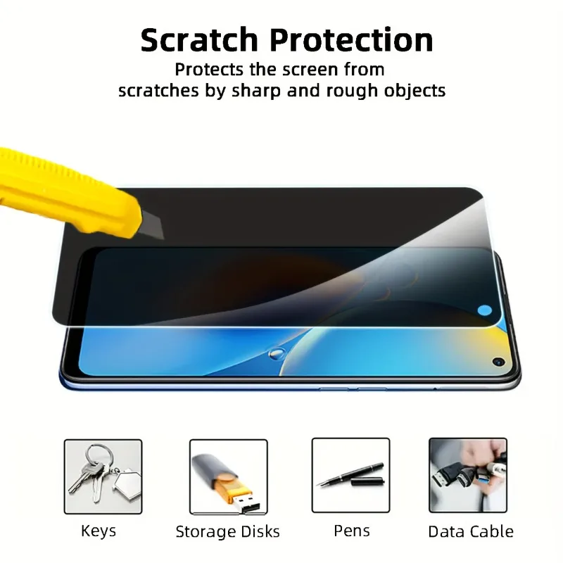 3 قطعة واقي للشاشة من الزجاج المقسى مضاد للزقزقة لهاتف OPPO A53s A54 A72 A74 A74 5G A78 4G A94 5G A80 5G A96 حماية من الخدش #3