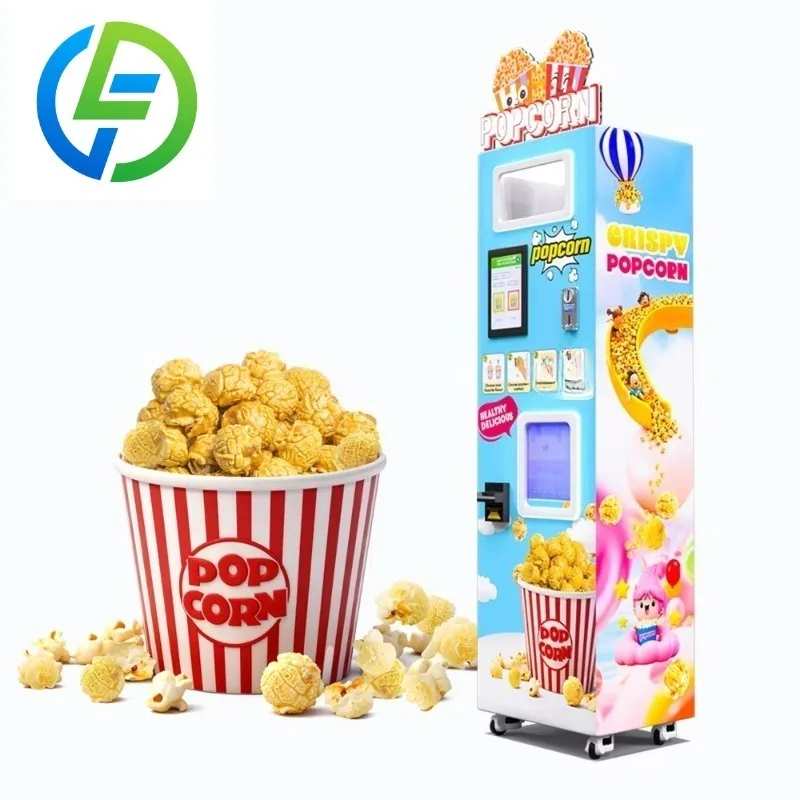 Customized Party Pop Corn Machine Electric Popcorn Fully Automatic Vending Machine