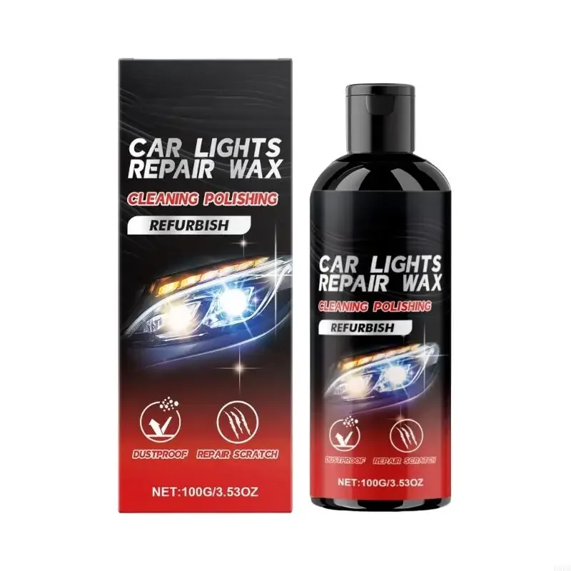 

Headlight Restoration Sun Damaged Headlights Polish Headlights Lens Cleaner Polishing Liquid D7YA