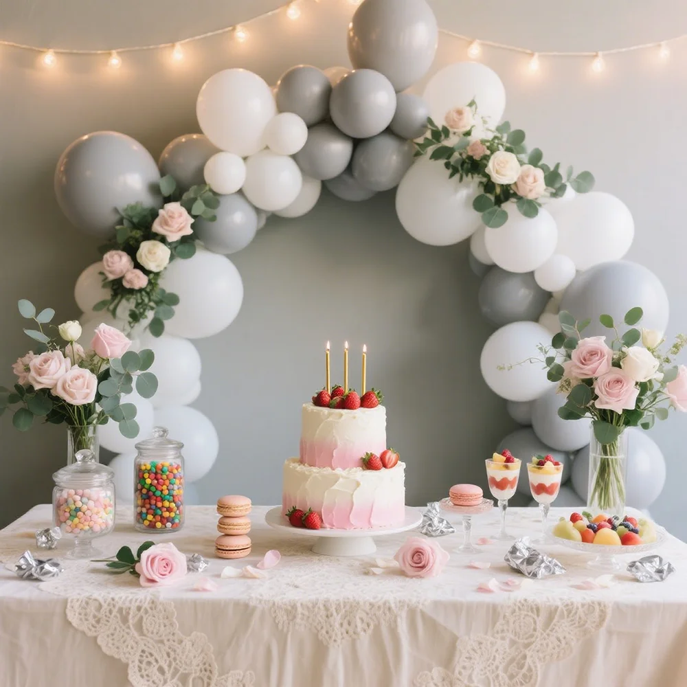 

White Grey Balloons Birthday Party Balloon Arch Decoration Baby Shower Wedding Anniversary 5/10/12/18/36inch Balloon Decoration
