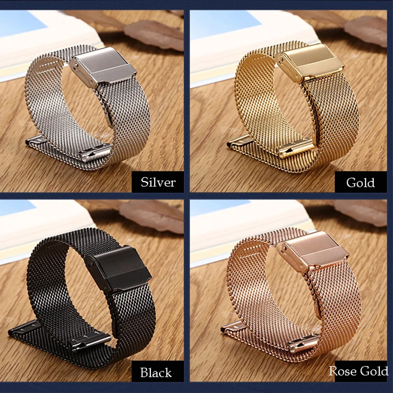 Mesh Steel Strap For Seiko For DW Watch Milanese Band 10mm 12mm 14mm 16mm 17mm 18mm 19mm 20mm 21mm 22mm Men Women Watch Strap