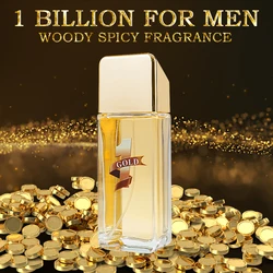 Perfume de larga duración para Hombre, Perfume de 100ML, 3.4FL.OZ, Woody, notas picantes, 1 billion Cologne, Eau de Parfum, Feronomas