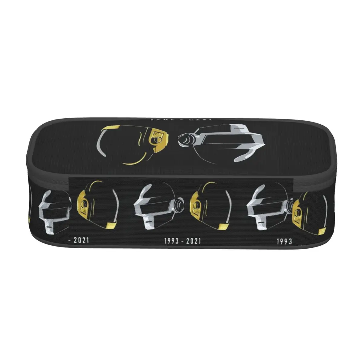 Daft Punk Electronic Music Band Tribute Helmet Art Pencil Cases for Student Pen Box Pencil Bag Pencil Pouch Pen Holder