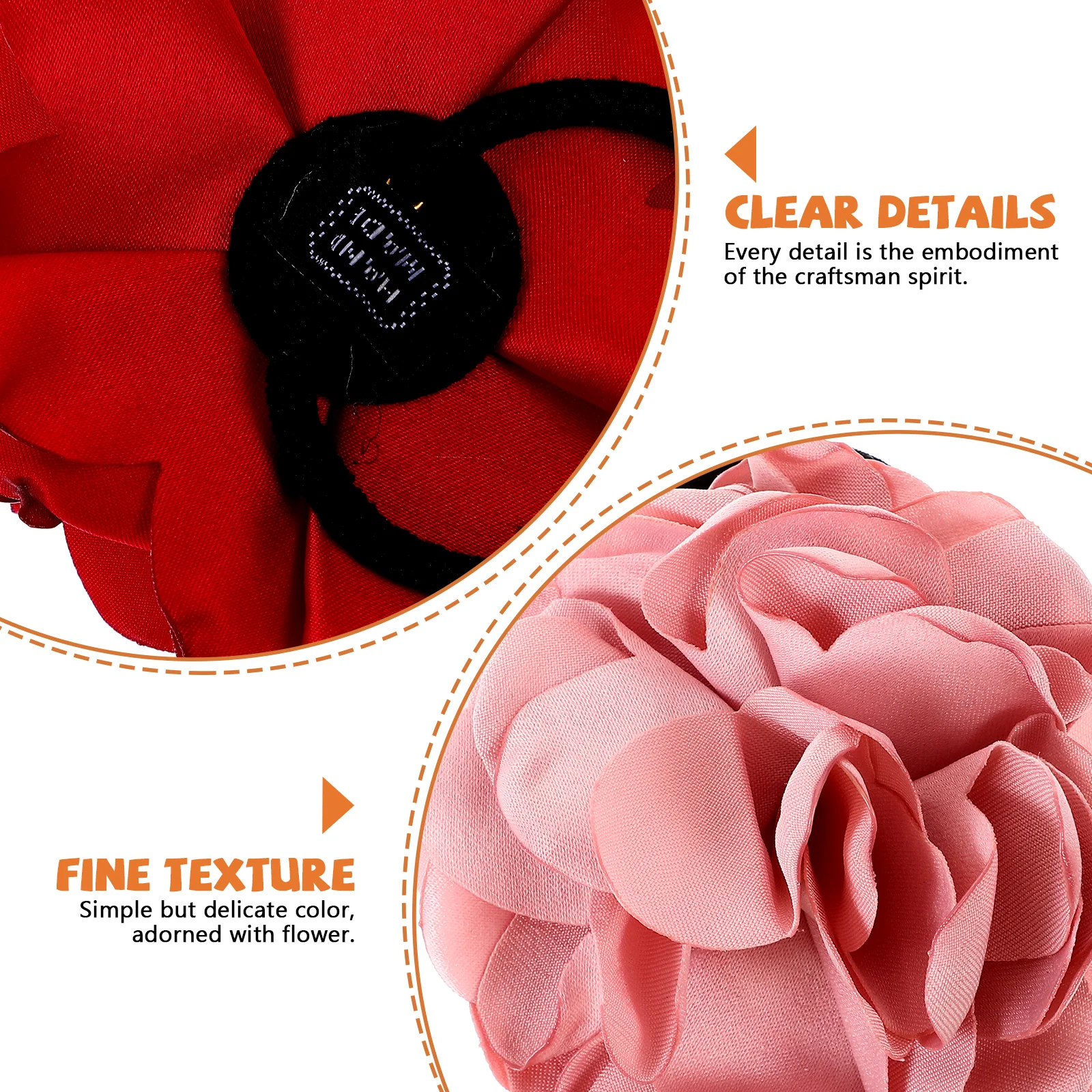 

8 Pcs Floral Hair Scrunchies Accessories Boho Ties Colorful Elastic Bands for