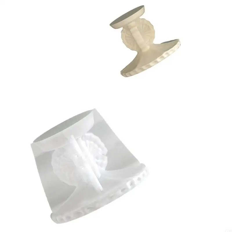 Round Vintage Crown Design Cup Mold for Crafting Unique Holders and Storage Boxes Perfect for Home Decors