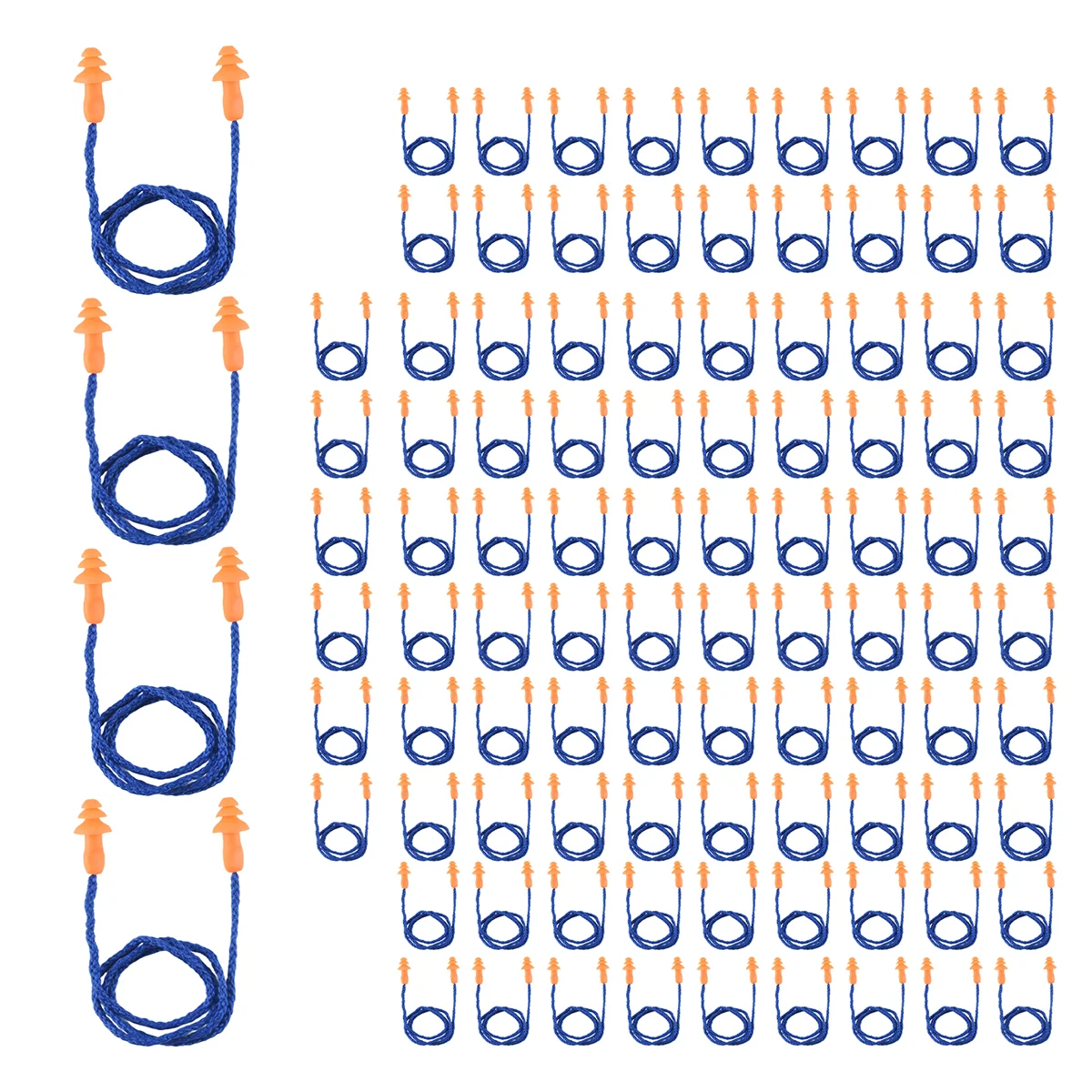AA84 100 пар нетоксичных мягких силиконовых беруш в индивидуальной упаковке, многоразовые резиновые беруши для защиты органов слуха