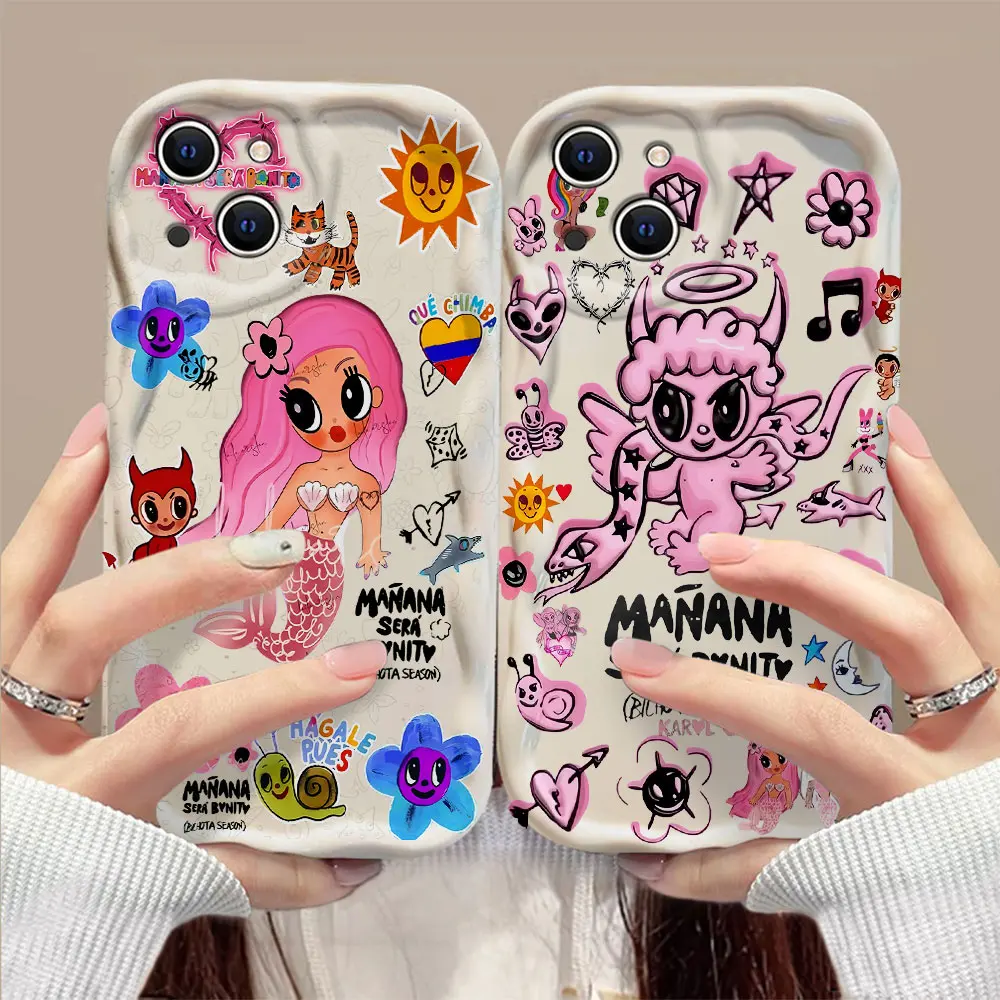 

Karol G Manana Sera Bonito 3D Wave Case For Xiaomi Mi 14 12 12T 11 Lite Poco M6 X6 X5 X4 F4 X3 M3 Pro 4G 5G Soft Silicone Cover