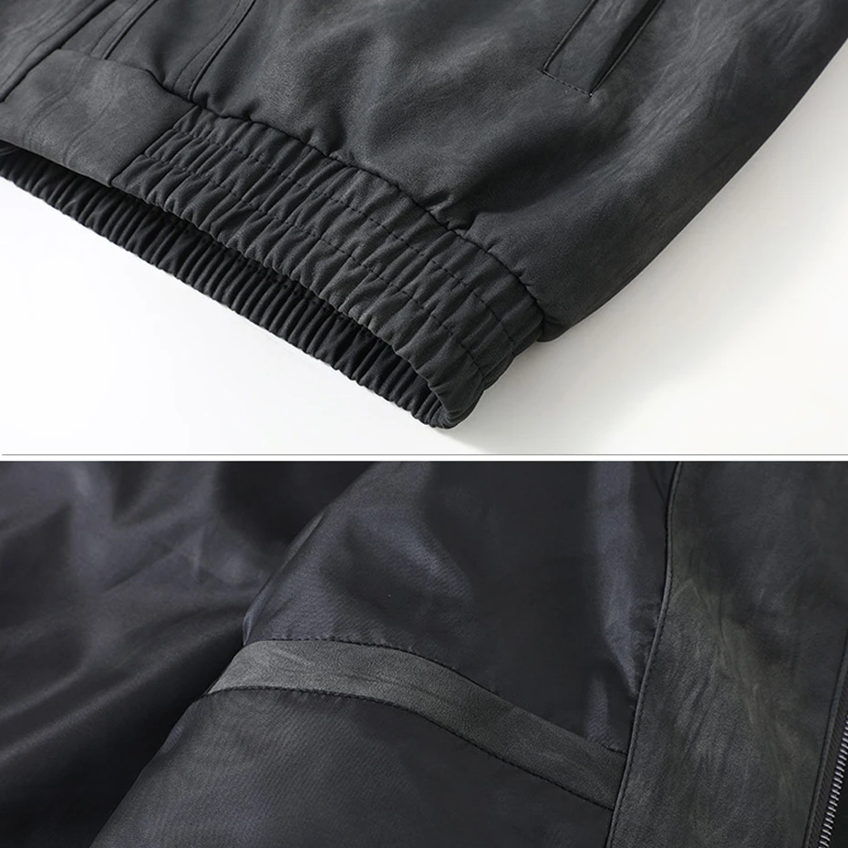 Vintage Tie Dye PU Jacket Men 10XL 11XL Plus Size Stand-up Collar PU Jacket Coat Male Cargo Jackets Big Size 10XL