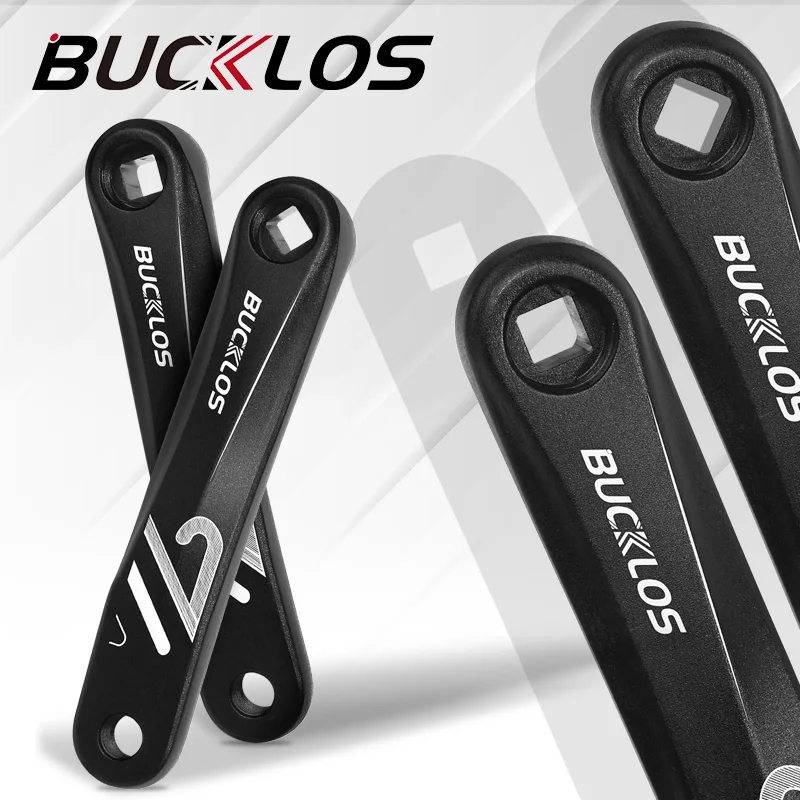 

BUCKLOS 152/170/175mm Bicycle Crank Arms Square Hole E-Bike Crankarms Aluminum Alloy Electric MTB Bike Crankset Cycling Parts