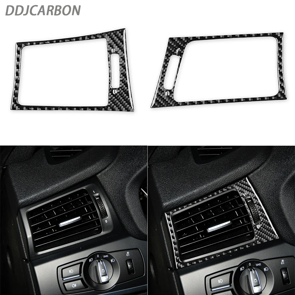 

For BMW X3 F25 2011-2017 X4 F26 2014-2017 Carbon Fiber Both Sides Air Conditioning Vents Cover Car Interior Accessories Sticker